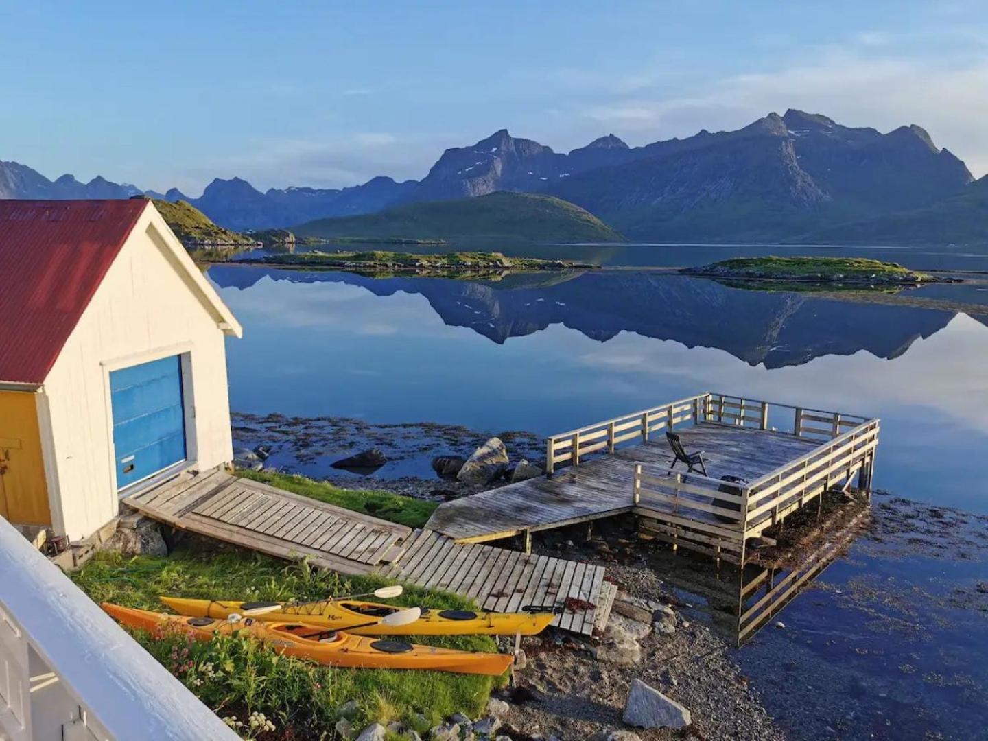 Panoramic Seaview Cabin For Two Persons By The Sea Hovdan Esterno foto