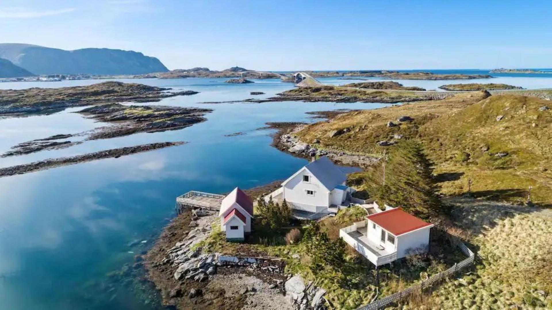 Panoramic Seaview Cabin For Two Persons By The Sea Hovdan Esterno foto